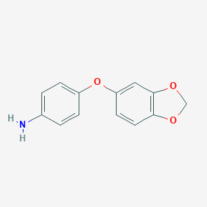 molecular formula C13H11NO3 B479686 4-(苯并[1,3]二氧杂环-5-氧基)-苯胺 CAS No. 117401-33-9