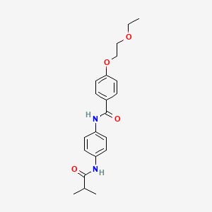 4-(2-ethoxyethoxy)-N-[4-(isobutyrylamino)phenyl]benzamide