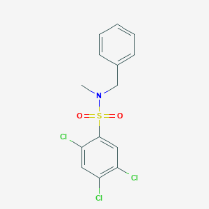 molecular formula C14H12Cl3NO2S B4796896 N-benzyl-2,4,5-trichloro-N-methylbenzenesulfonamide 