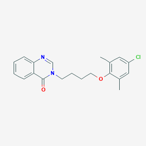 molecular formula C20H21ClN2O2 B4796904 3-[4-(4-chloro-2,6-dimethylphenoxy)butyl]-4(3H)-quinazolinone 