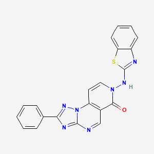 7-(1,3-benzothiazol-2-ylamino)-2-phenylpyrido[3,4-e][1,2,4]triazolo[1,5-a]pyrimidin-6(7H)-one