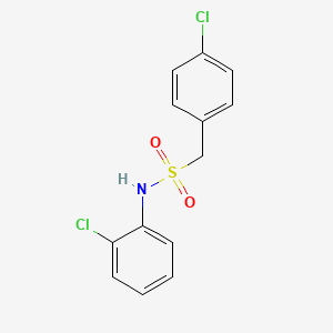 molecular formula C13H11Cl2NO2S B4796917 N-(2-chlorophenyl)-1-(4-chlorophenyl)methanesulfonamide 