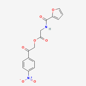 [2-(4-nitrophenyl)-2-oxoethyl] 2-(furan-2-carbonylamino)acetate