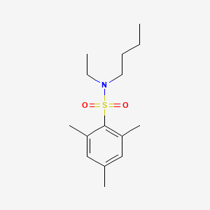 molecular formula C15H25NO2S B4796939 N-butyl-N-ethyl-2,4,6-trimethylbenzenesulfonamide 