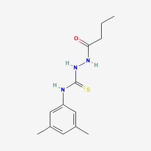 molecular formula C13H19N3OS B4796988 2-butyryl-N-(3,5-dimethylphenyl)hydrazinecarbothioamide 