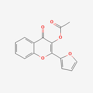 2-(2-furyl)-4-oxo-4H-chromen-3-yl acetate