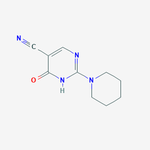 6-OXO-2-PIPERIDINO-1,6-DIHYDRO-5-PYRIMIDINECARBONITRILE