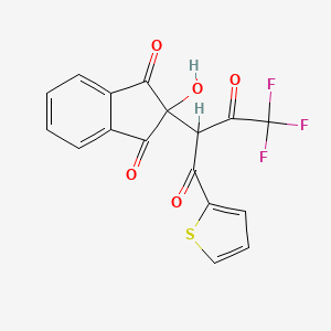 2-hydroxy-2-[3,3,3-trifluoro-2-oxo-1-(2-thienylcarbonyl)propyl]-1H-indene-1,3(2H)-dione