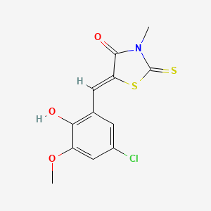 5-(5-chloro-2-hydroxy-3-methoxybenzylidene)-3-methyl-2-thioxo-1,3-thiazolidin-4-one