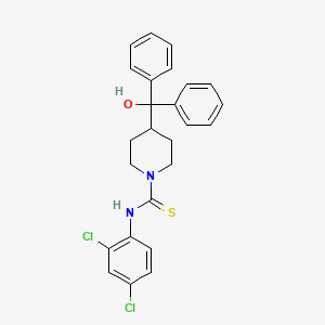 N-(2,4-dichlorophenyl)-4-[hydroxy(diphenyl)methyl]-1-piperidinecarbothioamide