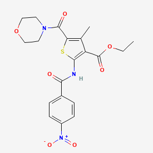 ethyl 4-methyl-5-(morpholin-4-ylcarbonyl)-2-{[(4-nitrophenyl)carbonyl]amino}thiophene-3-carboxylate