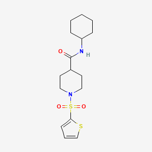 N-cyclohexyl-1-(2-thienylsulfonyl)-4-piperidinecarboxamide