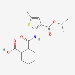 2-({[3-(isopropoxycarbonyl)-5-methyl-2-thienyl]amino}carbonyl)cyclohexanecarboxylic acid