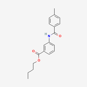 molecular formula C19H21NO3 B4797152 butyl 3-[(4-methylbenzoyl)amino]benzoate 