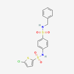 N-[4-(benzylsulfamoyl)phenyl]-5-chlorothiophene-2-sulfonamide