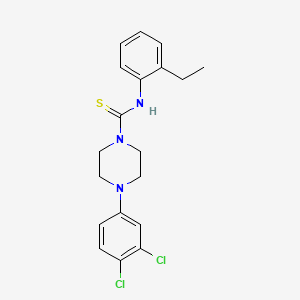 4-(3,4-dichlorophenyl)-N-(2-ethylphenyl)-1-piperazinecarbothioamide