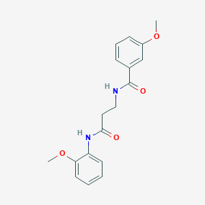 3-methoxy-N-{3-[(2-methoxyphenyl)amino]-3-oxopropyl}benzamide