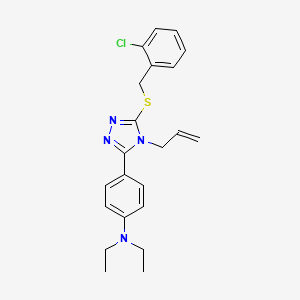 N-(4-{4-ALLYL-5-[(2-CHLOROBENZYL)SULFANYL]-4H-1,2,4-TRIAZOL-3-YL}PHENYL)-N,N-DIETHYLAMINE