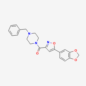 1-{[5-(1,3-benzodioxol-5-yl)-3-isoxazolyl]carbonyl}-4-benzylpiperazine