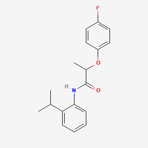 2-(4-fluorophenoxy)-N-(2-isopropylphenyl)propanamide