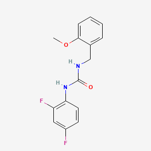 molecular formula C15H14F2N2O2 B4797361 N-(2,4-difluorophenyl)-N'-(2-methoxybenzyl)urea 