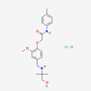 2-(4-{[(2-hydroxy-1,1-dimethylethyl)amino]methyl}-2-methoxyphenoxy)-N-(4-methylphenyl)acetamide hydrochloride