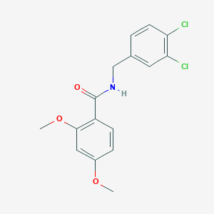 molecular formula C16H15Cl2NO3 B4797375 N-(3,4-dichlorobenzyl)-2,4-dimethoxybenzamide 