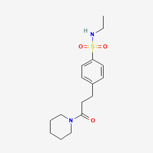 N-ETHYL-4-[3-OXO-3-(PIPERIDIN-1-YL)PROPYL]BENZENE-1-SULFONAMIDE