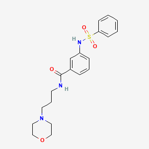 N-[3-(4-morpholinyl)propyl]-3-[(phenylsulfonyl)amino]benzamide