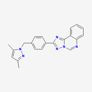 2-{4-[(3,5-dimethyl-1H-pyrazol-1-yl)methyl]phenyl}[1,2,4]triazolo[1,5-c]quinazoline