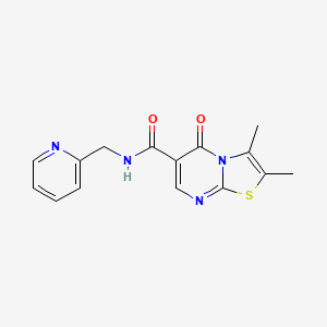 2,3-DIMETHYL-5-OXO-N-[(PYRIDIN-2-YL)METHYL]-5H-[1,3]THIAZOLO[3,2-A]PYRIMIDINE-6-CARBOXAMIDE