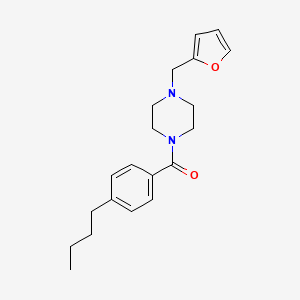 (4-BUTYLPHENYL)[4-(2-FURYLMETHYL)PIPERAZINO]METHANONE