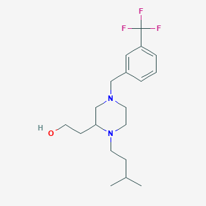 2-{1-(3-methylbutyl)-4-[3-(trifluoromethyl)benzyl]-2-piperazinyl}ethanol