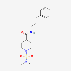 1-[(dimethylamino)sulfonyl]-N-(3-phenylpropyl)-4-piperidinecarboxamide