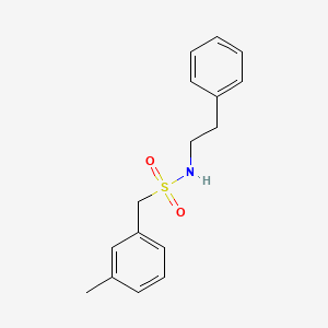 molecular formula C16H19NO2S B4797596 1-(3-methylphenyl)-N-(2-phenylethyl)methanesulfonamide 