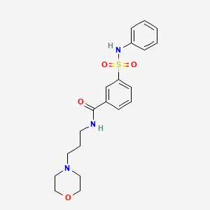 3-(anilinosulfonyl)-N-[3-(4-morpholinyl)propyl]benzamide