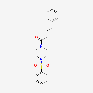 4-PHENYL-1-[4-(PHENYLSULFONYL)PIPERAZINO]-1-BUTANONE