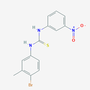 N-(4-bromo-3-methylphenyl)-N'-(3-nitrophenyl)thiourea