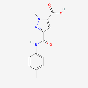 1-methyl-3-{[(4-methylphenyl)amino]carbonyl}-1H-pyrazole-5-carboxylic acid