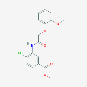 methyl 4-chloro-3-{[(2-methoxyphenoxy)acetyl]amino}benzoate