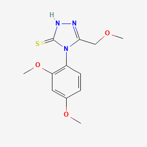 4-(2,4-dimethoxyphenyl)-5-(methoxymethyl)-4H-1,2,4-triazole-3-thiol