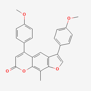 3,5-bis(4-methoxyphenyl)-9-methyl-7H-furo[3,2-g]chromen-7-one