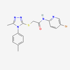 N-(5-BROMO-2-PYRIDINYL)-2-{[5-METHYL-4-(4-METHYLPHENYL)-4H-1,2,4-TRIAZOL-3-YL]SULFANYL}ACETAMIDE