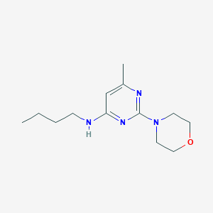 molecular formula C13H22N4O B4797859 N-butyl-6-methyl-2-(4-morpholinyl)-4-pyrimidinamine 