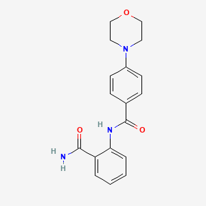 2-{[4-(4-morpholinyl)benzoyl]amino}benzamide