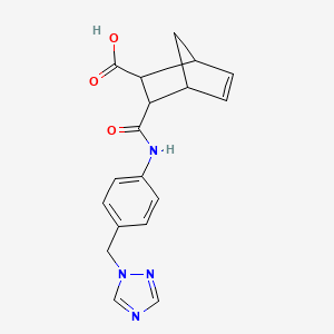 3-{[4-(1H-1,2,4-TRIAZOL-1-YLMETHYL)ANILINO]CARBONYL}BICYCLO[2.2.1]HEPT-5-ENE-2-CARBOXYLIC ACID