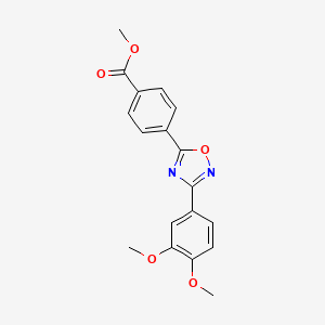 methyl 4-[3-(3,4-dimethoxyphenyl)-1,2,4-oxadiazol-5-yl]benzoate