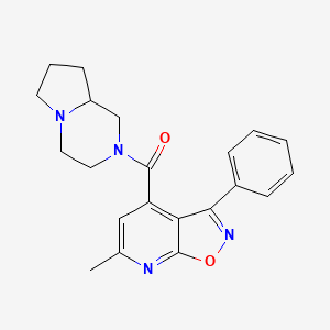 HEXAHYDROPYRROLO[1,2-A]PYRAZIN-2(1H)-YL(6-METHYL-3-PHENYLISOXAZOLO[5,4-B]PYRIDIN-4-YL)METHANONE