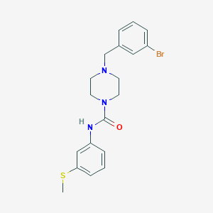 4-[(3-BROMOPHENYL)METHYL]-N-[3-(METHYLSULFANYL)PHENYL]PIPERAZINE-1-CARBOXAMIDE