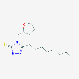 5-octyl-4-(tetrahydro-2-furanylmethyl)-4H-1,2,4-triazole-3-thiol